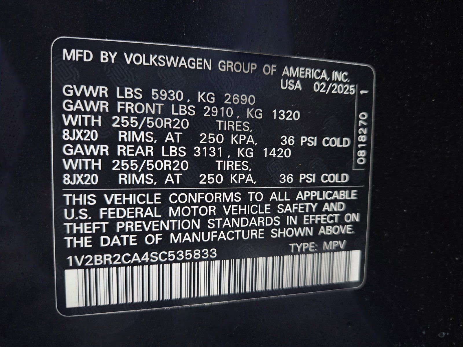 Used 2025 Volkswagen Atlas SEL image 24