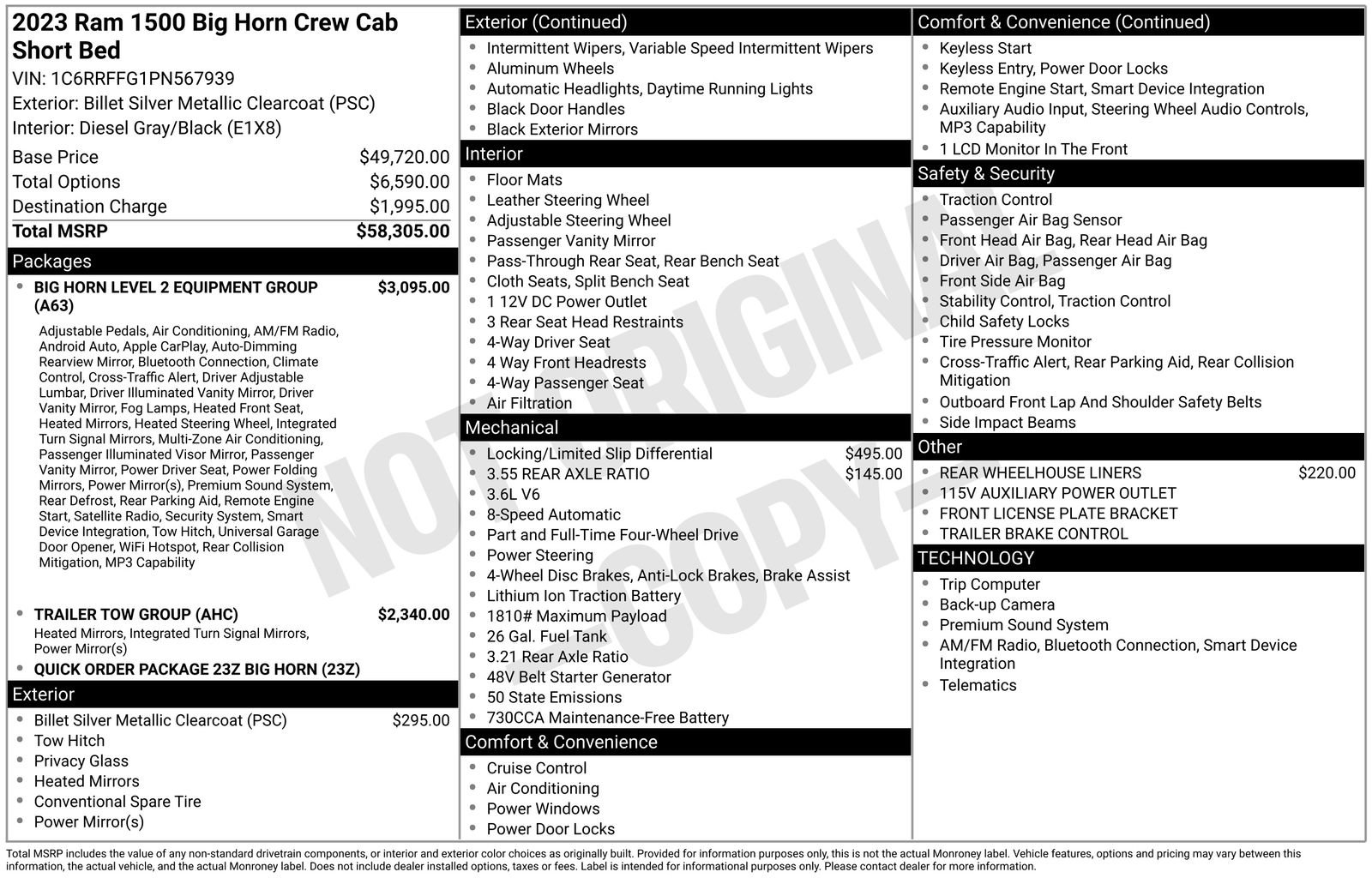 Used 2023 RAM 1500 Big Horn image 43