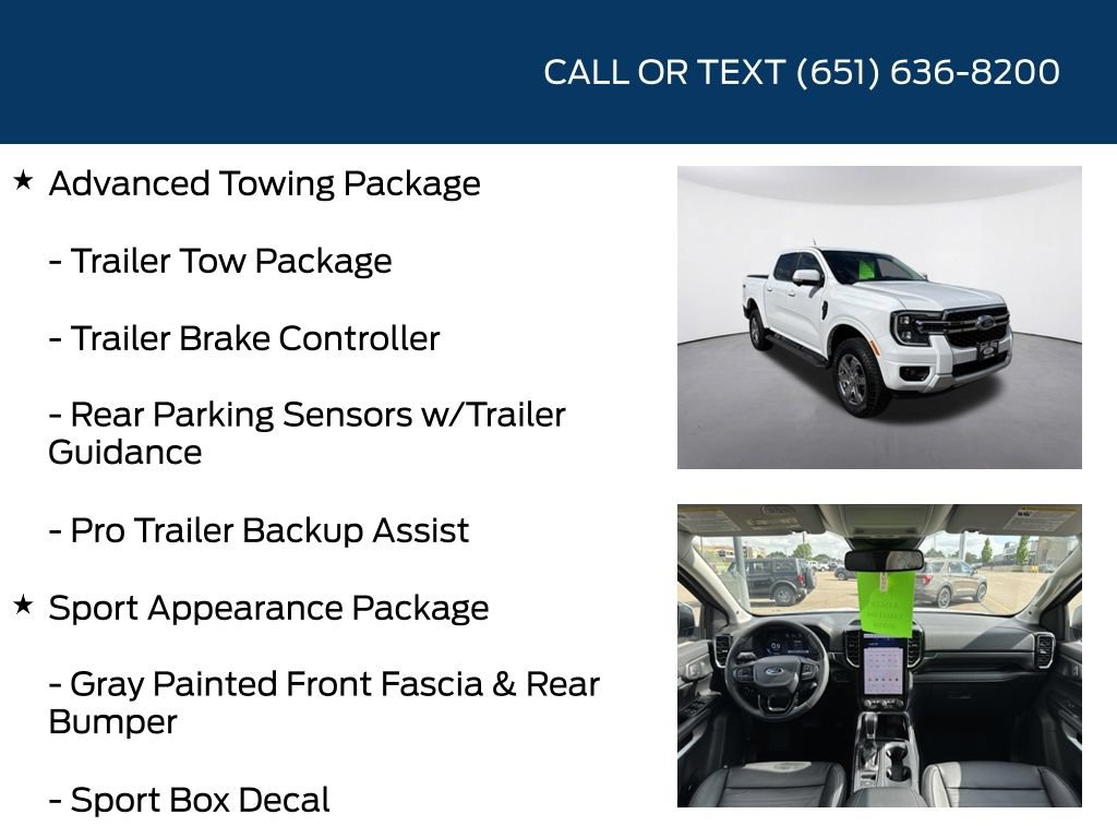 Used 2025 Ford Ranger Lariat w/ Advanced Towing Package AWD/4WD image 10