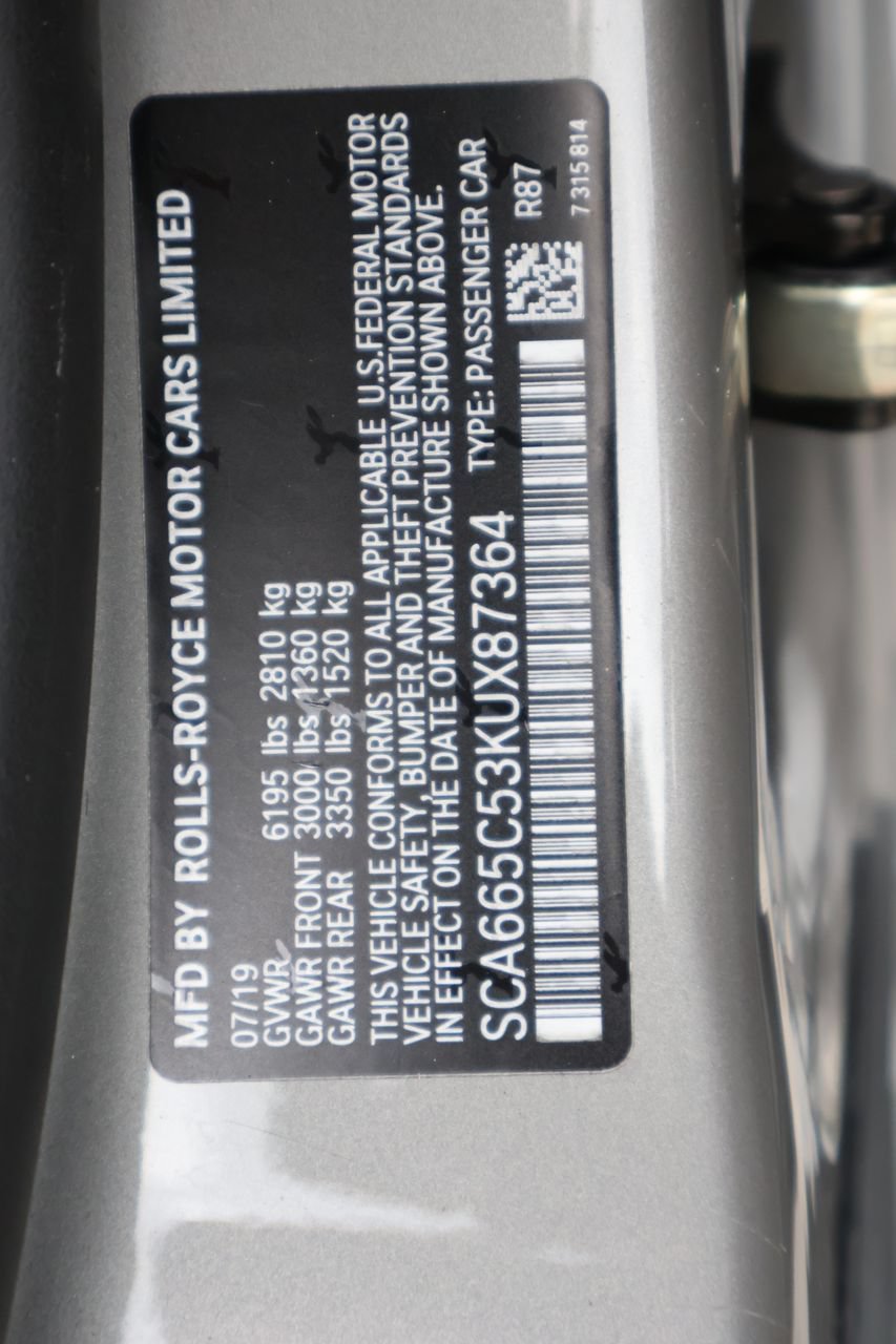 Certified 2019 Rolls-Royce Wraith RWD image 30