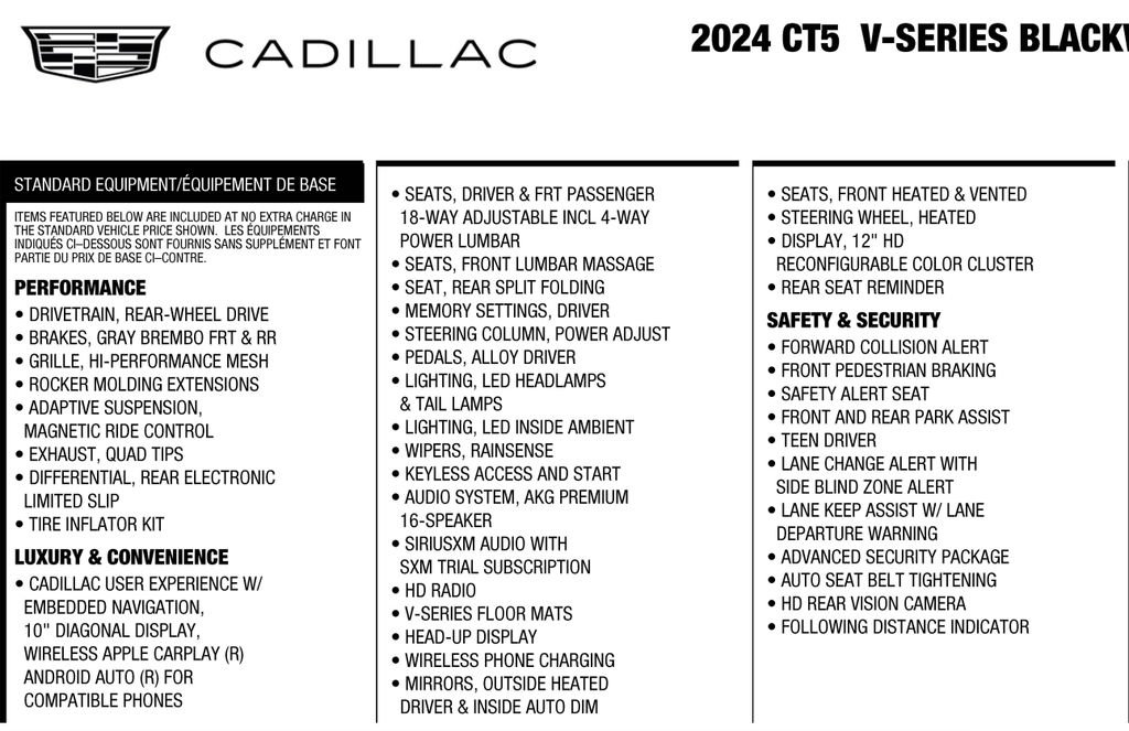Used 2024 Cadillac CT5 V Blackwing w/ Carbon Fibre Package 2 RWD image 3