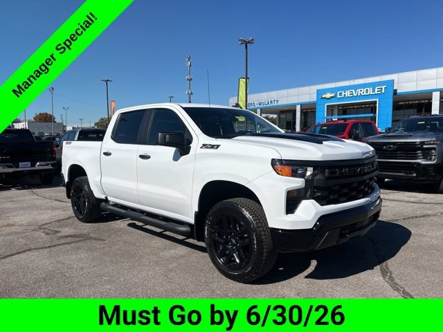 New 2026 Chevrolet Silverado 1500 Custom Trail Boss w/ Turbomax Blackout Package AWD/4WD image 1
