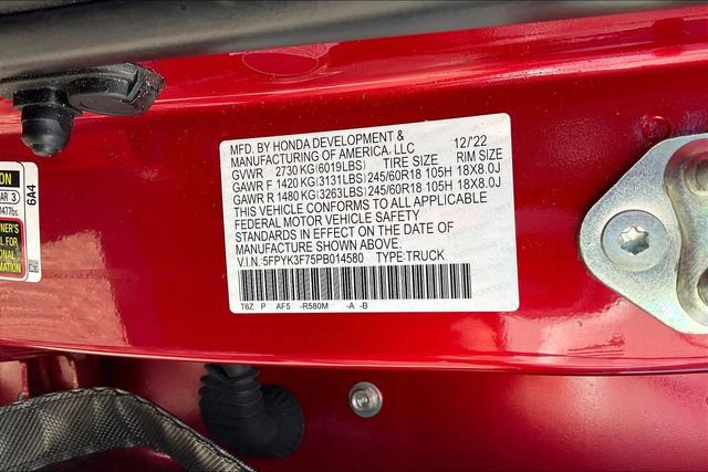 Used 2023 Honda Ridgeline RTL-E image 16