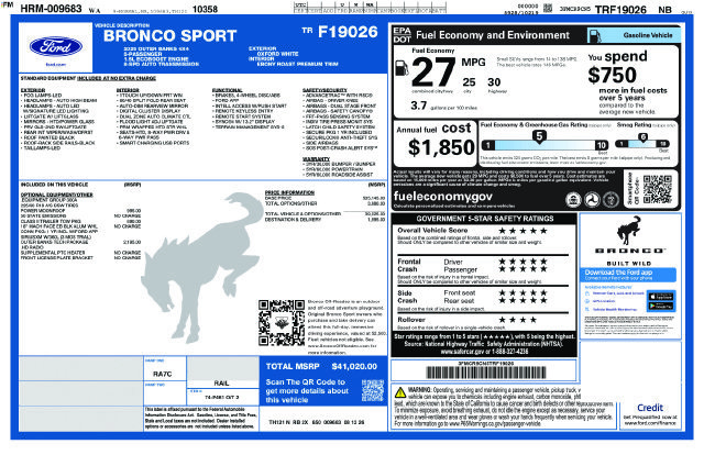 New 2026 Ford Bronco Sport Outer Banks w/ Outer Banks Tech Package+ AWD/4WD image 24