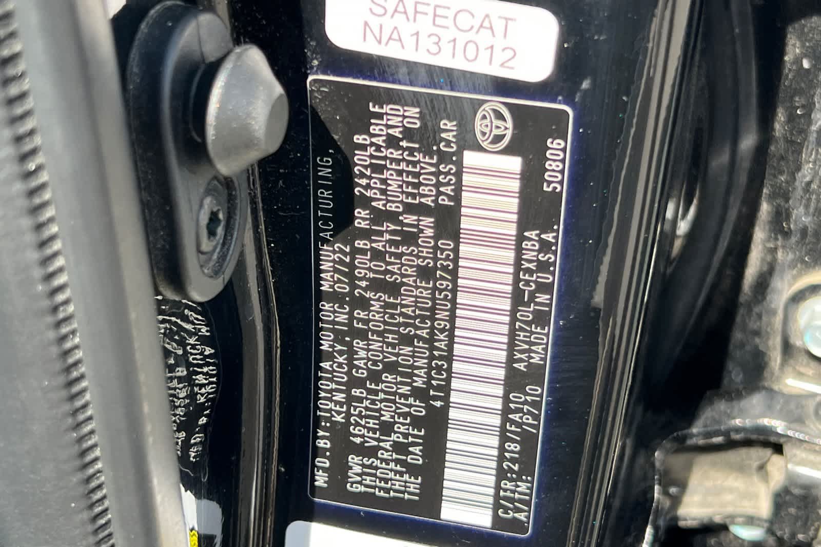 Used 2022 Toyota Camry LE FWD image 31