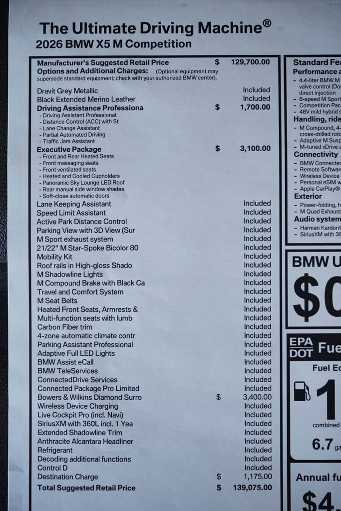 New 2026 BMW X5 M Competition w/ Executive Package image 9