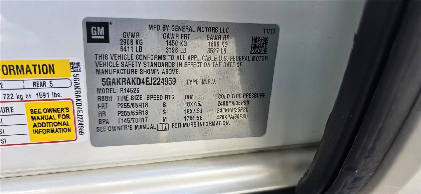 Used 2014 Buick Enclave Convenience w/ Trailering Provision Package FWD image 25