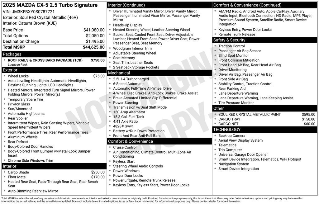 New 2025 MAZDA CX-5 Signature image 7