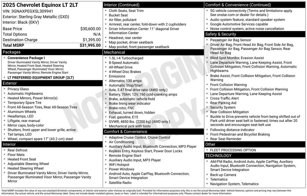 Used 2025 Chevrolet Equinox LT image 2