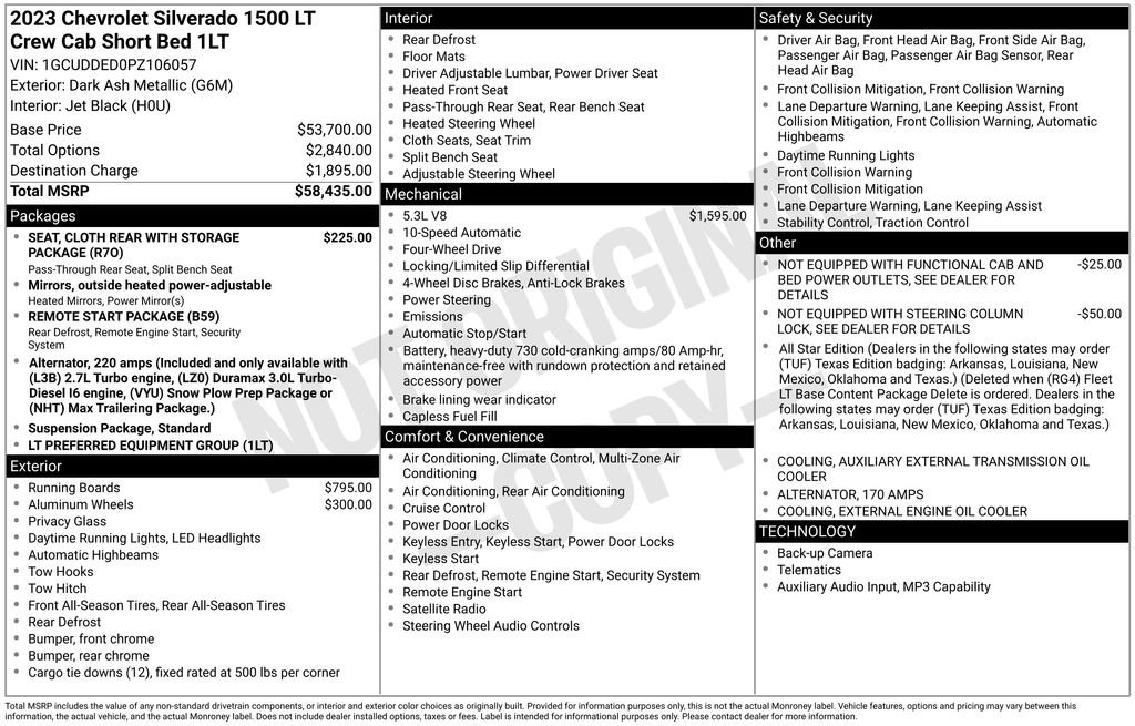 Certified 2023 Chevrolet Silverado 1500 LT AWD/4WD image 10