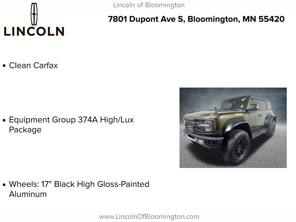 Used 2024 Ford Bronco Raptor AWD/4WD image 5