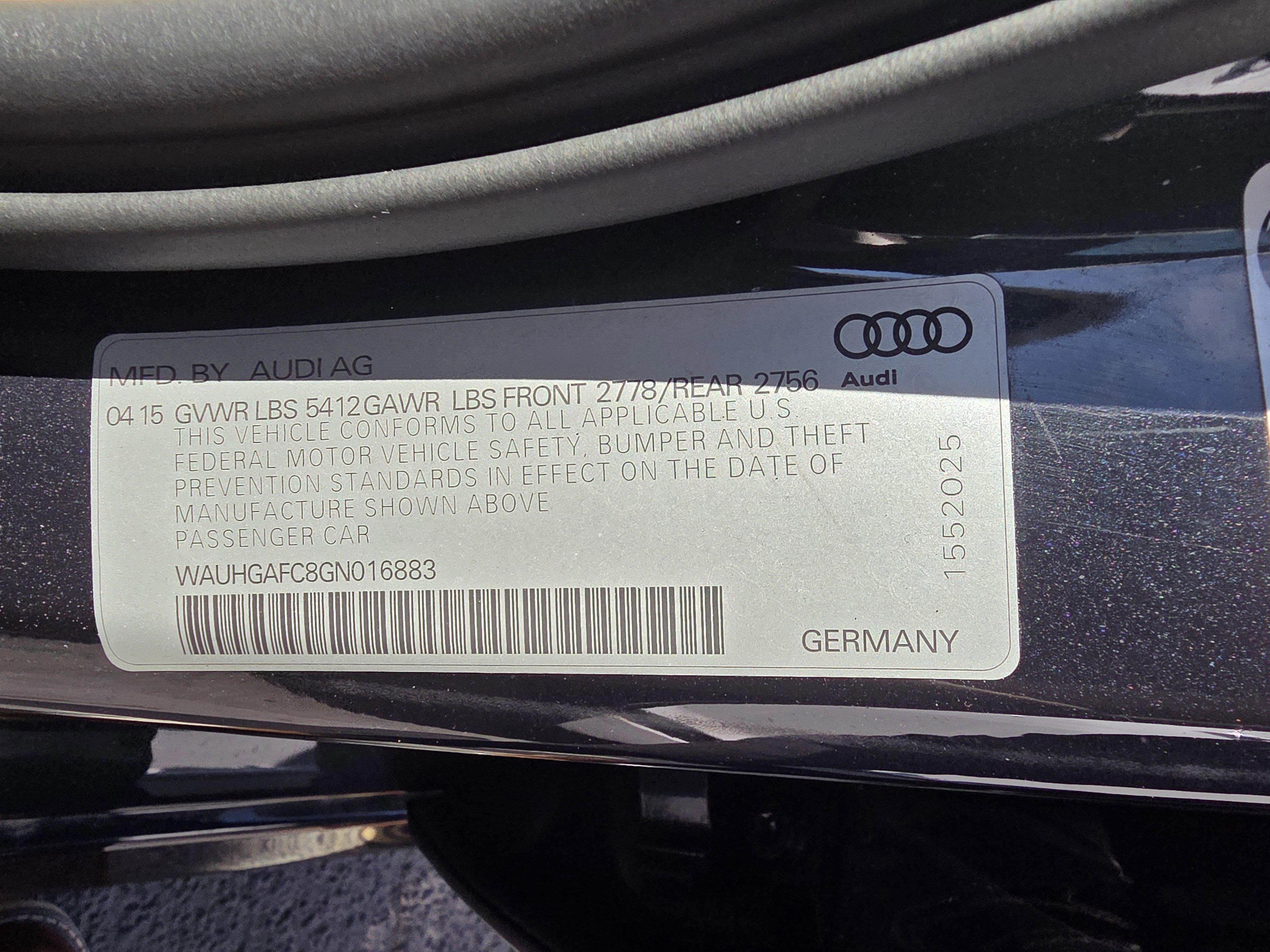 Used 2016 Audi A6 3.0T Prestige w/ Prestige Package image 30