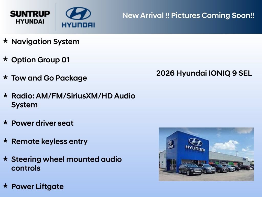 New 2026 Hyundai Ioniq 9 SEL w/ Tow & Go Package AWD/4WD image 3