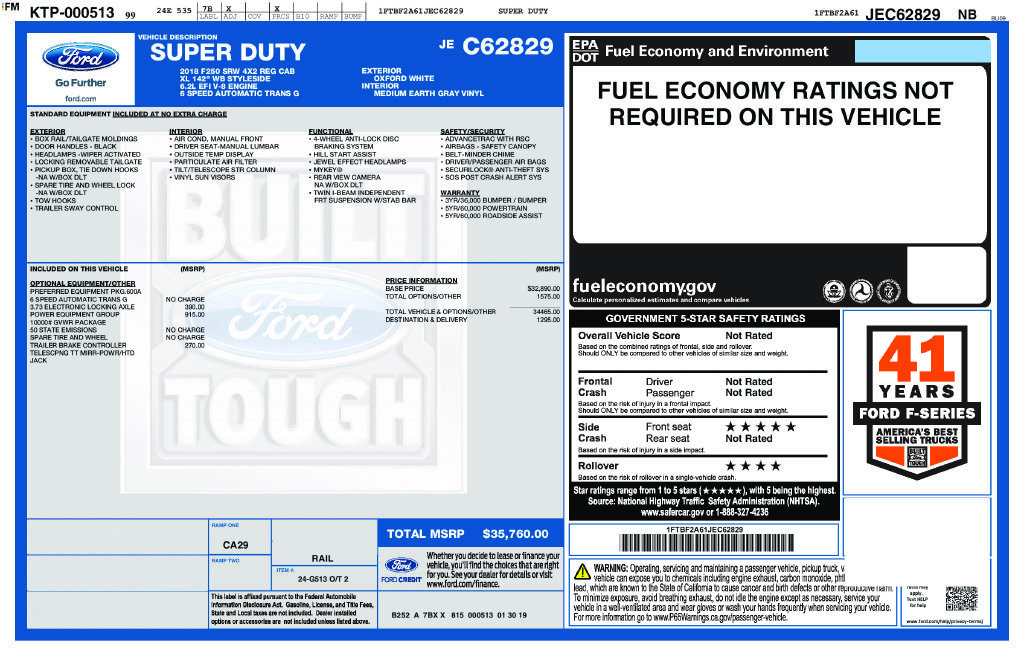 Used 2018 Ford F250 XL w/ Power Equipment Group RWD image 35