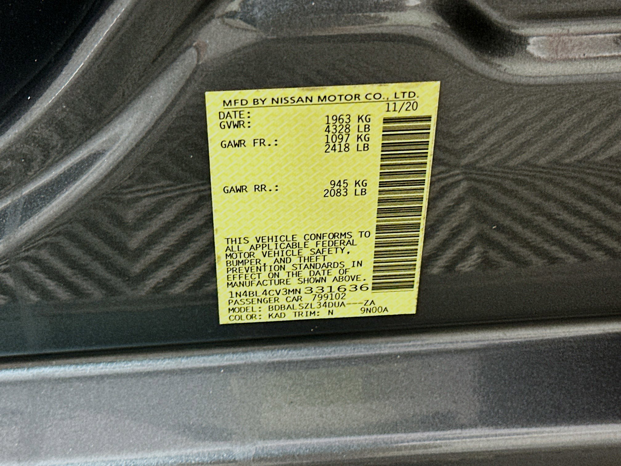 Used 2021 Nissan Altima 2.5 SR FWD image 12