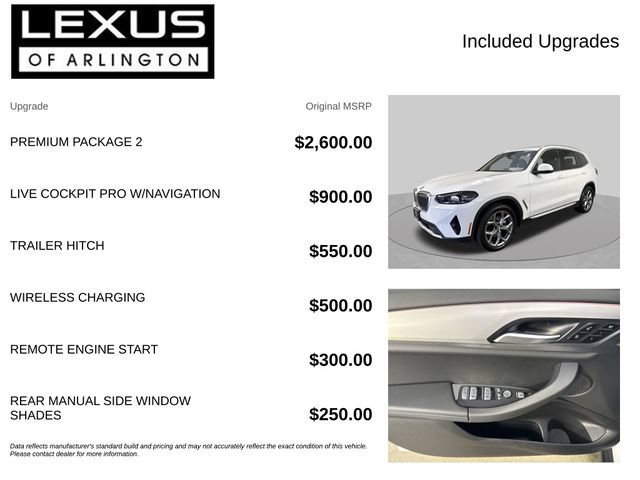 Used 2022 BMW X3 xDrive30i w/ Premium Package 2 AWD/4WD image 4