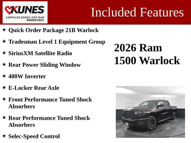 New 2026 RAM 1500 Classic Warlock AWD/4WD image 3