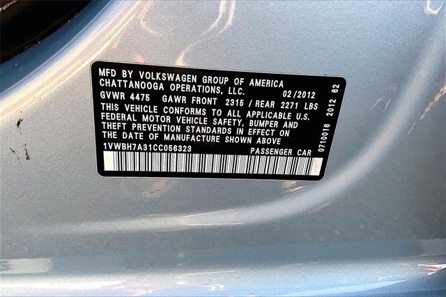 Used 2012 Volkswagen Passat 2.5 SE image 17