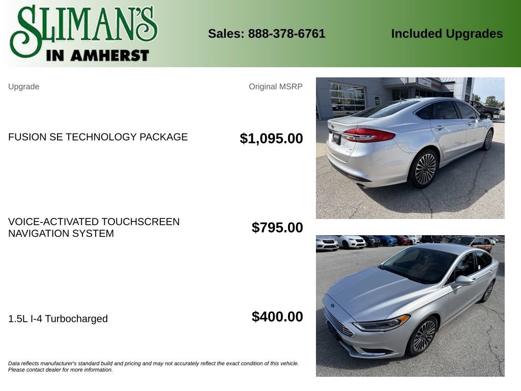 Used 2018 Ford Fusion SE w/ Fusion SE Technology Package FWD image 11