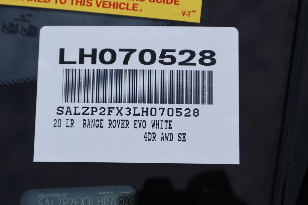 Used 2020 Land Rover Range Rover Evoque SE AWD/4WD image 7