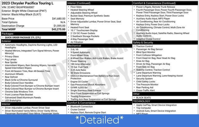 Used 2023 Chrysler Pacifica Touring-L image 3