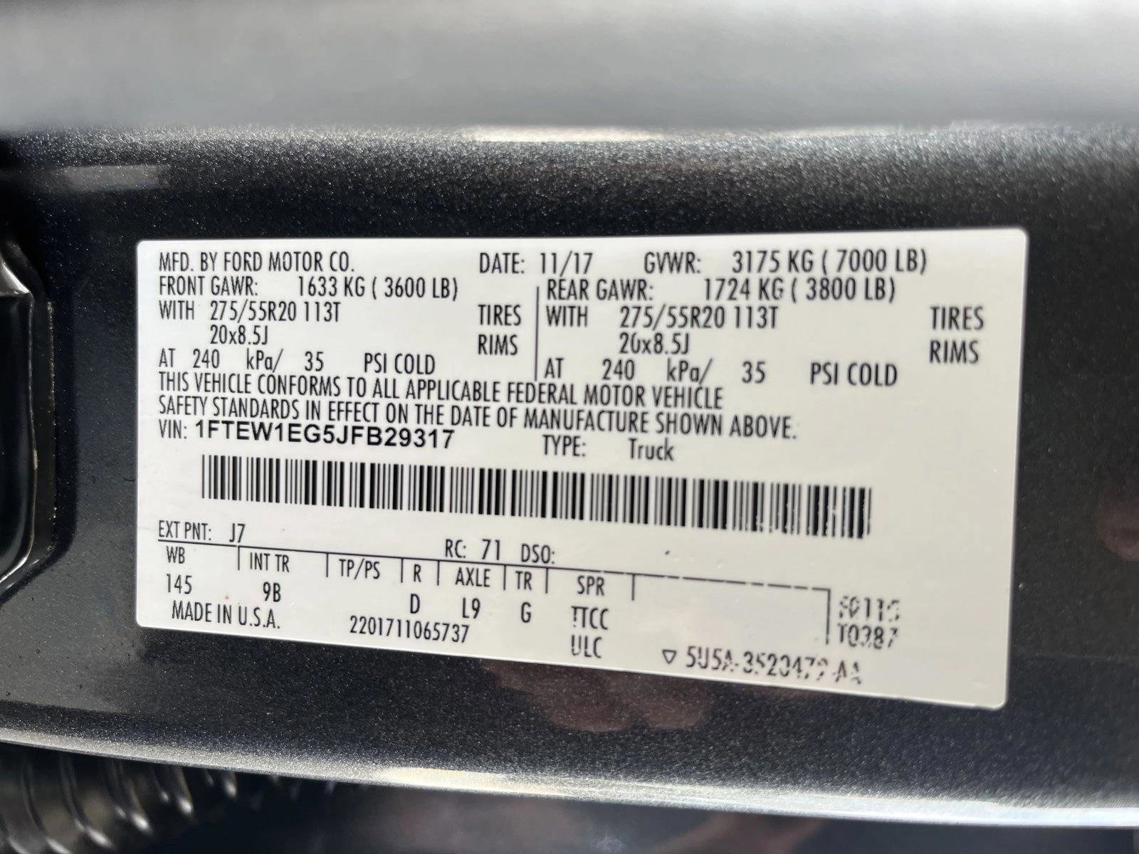 Used 2018 Ford F150 Platinum w/ Equipment Group 701A Luxury AWD/4WD image 26