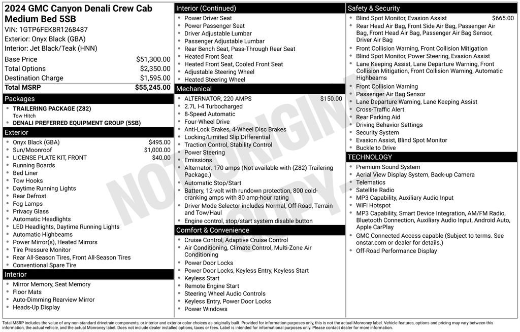 Used 2024 GMC Canyon Denali AWD/4WD image 5