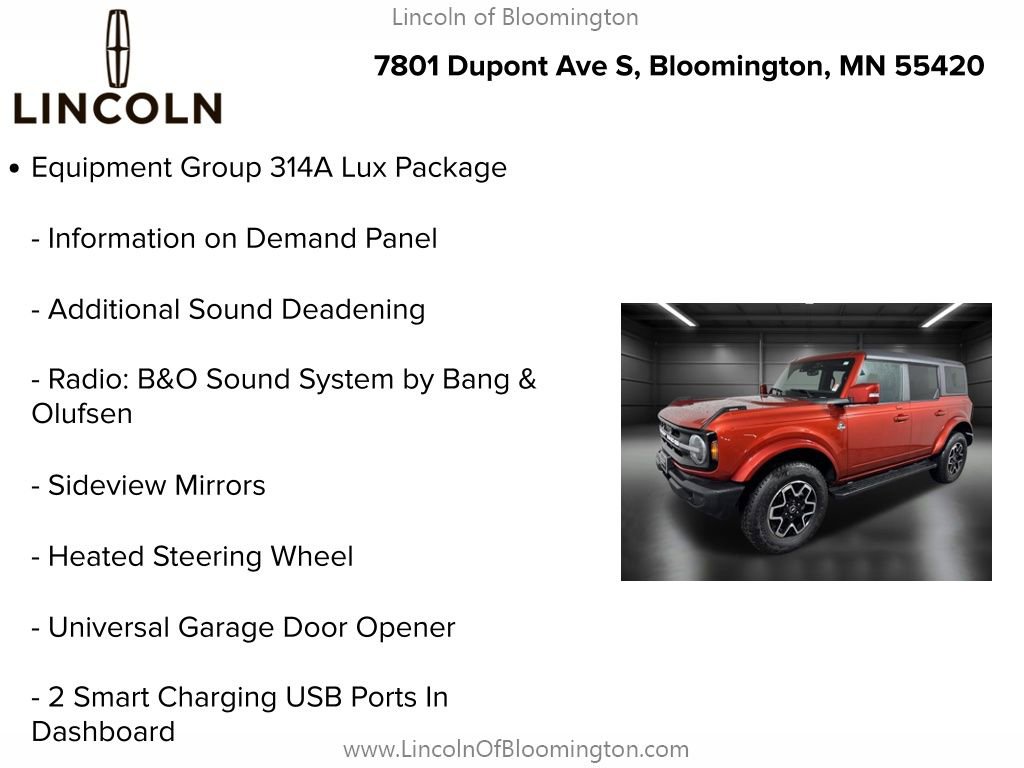 Used 2022 Ford Bronco Outer Banks image 9