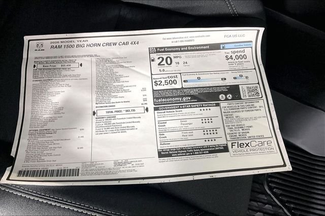New 2026 RAM 1500 4x4 Crew Cab image 14
