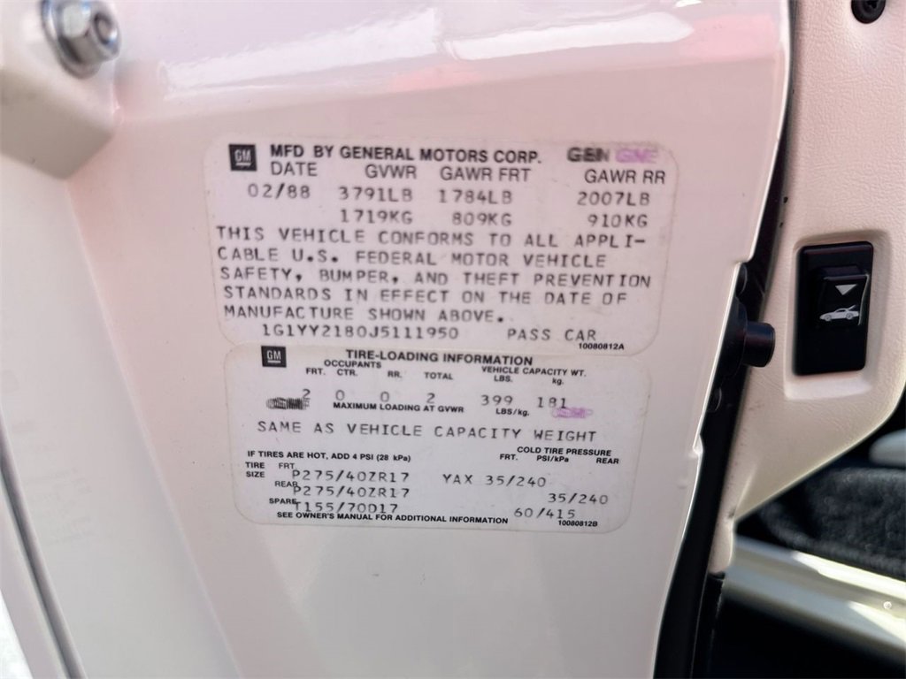 Used 1988 Chevrolet Corvette Coupe image 52