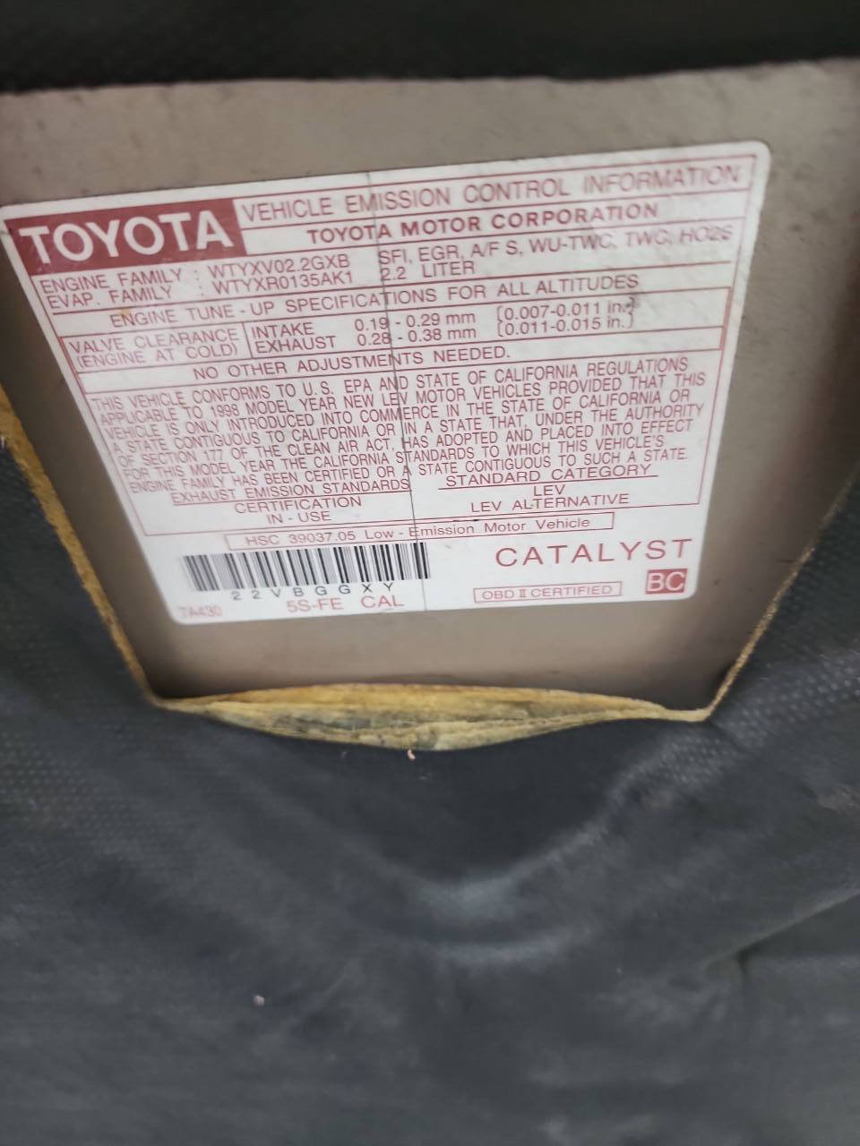 Used 1998 Toyota Camry XLE FWD image 19