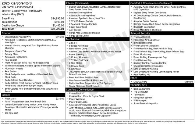 Certified 2025 Kia Sorento S image 15