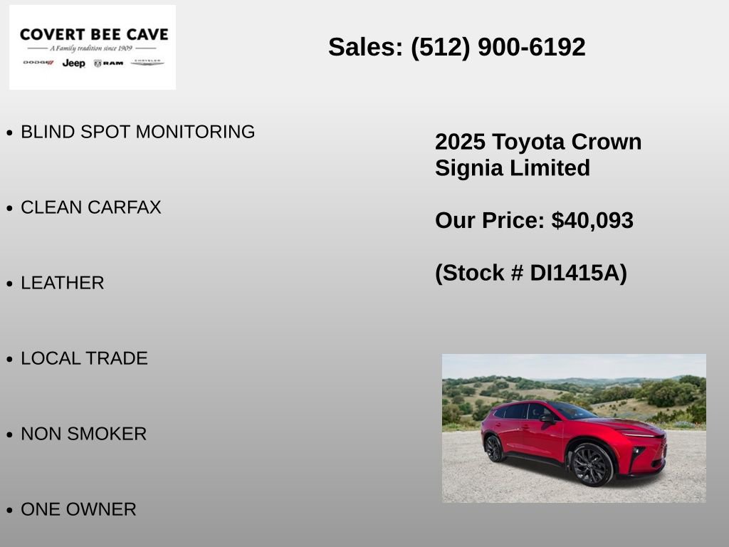 Used 2025 Toyota Crown Signia w/ Advanced Technology Package AWD/4WD image 6