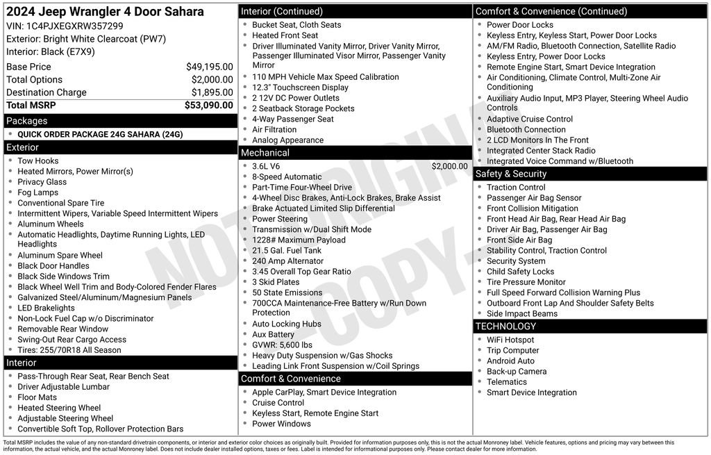 Used 2024 Jeep Wrangler Sahara image 64