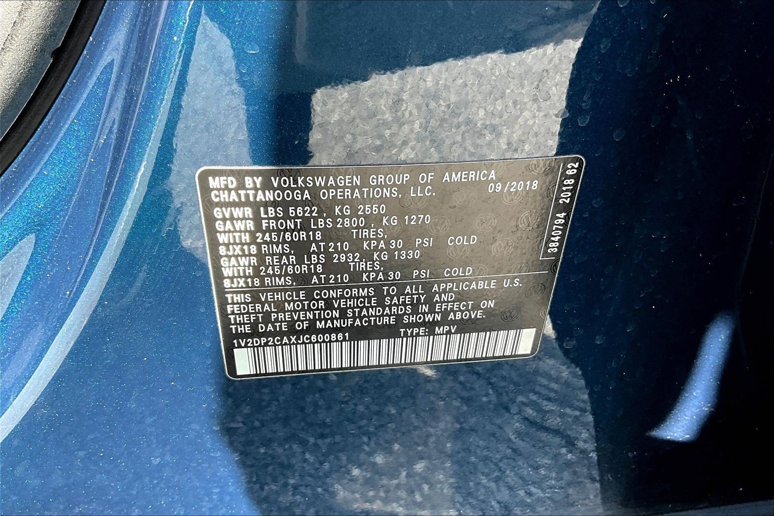 Used 2018 Volkswagen Atlas SE FWD image 16