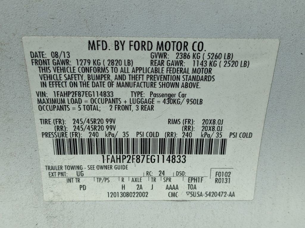 Used 2014 Ford Taurus Limited w/ Equipment Group 301A image 23