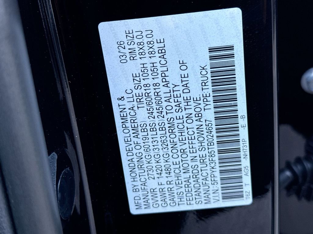 New 2026 Honda Ridgeline Black Edition image 26