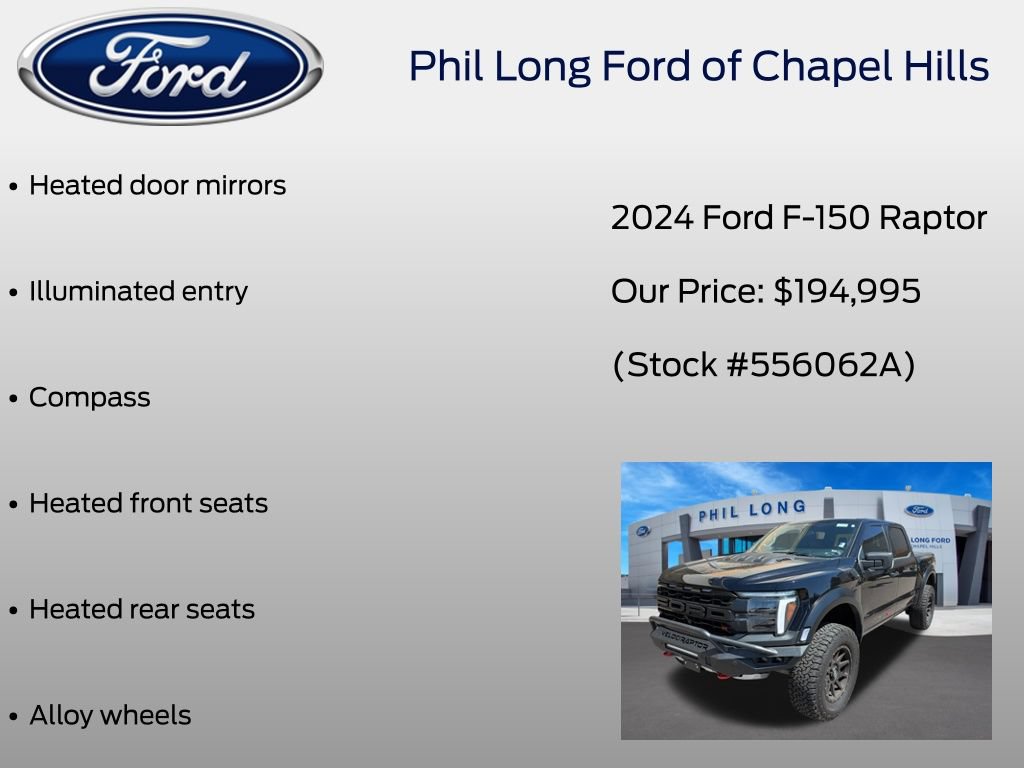 Certified 2024 Ford F150 Raptor w/ Equipment Group 803A Raptor R AWD/4WD image 17