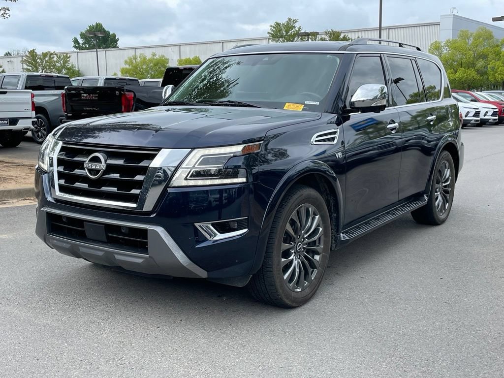 Used 2021 Nissan Armada Platinum w/ Captain's Chairs Package RWD image 3