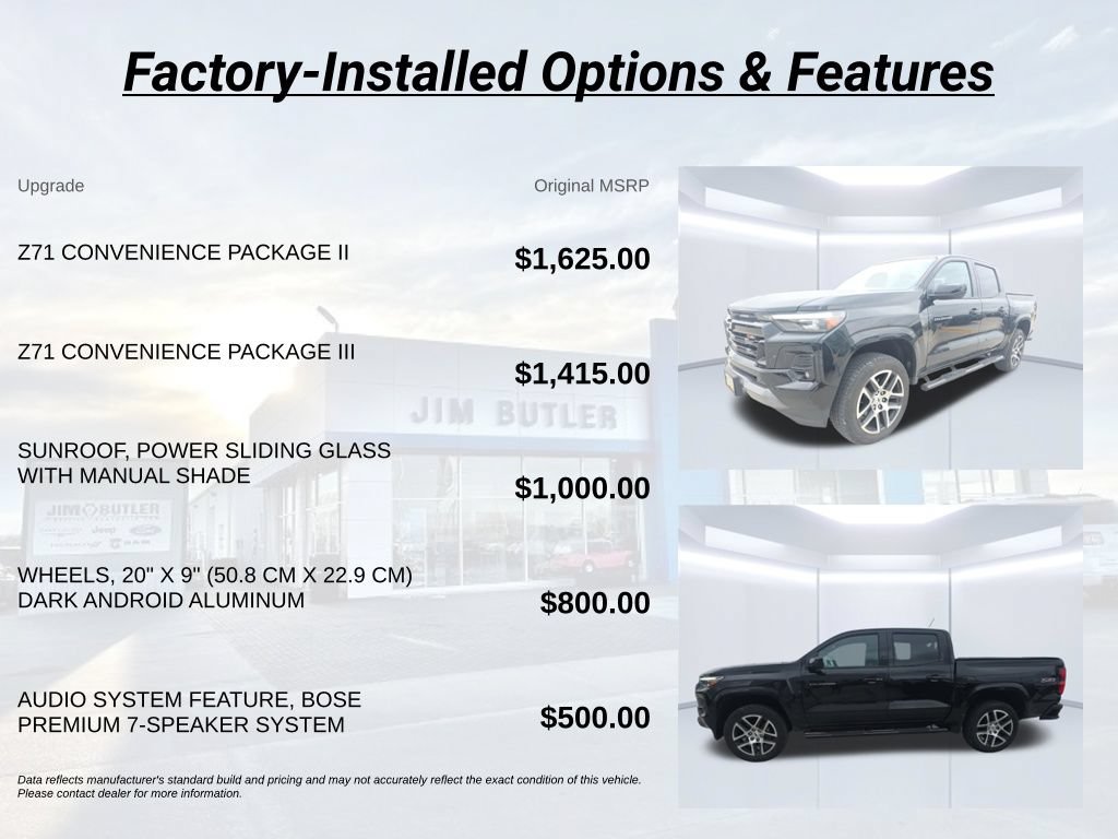 Used 2023 Chevrolet Colorado Z71 w/ Z71 Convenience Package 2 AWD/4WD image 3