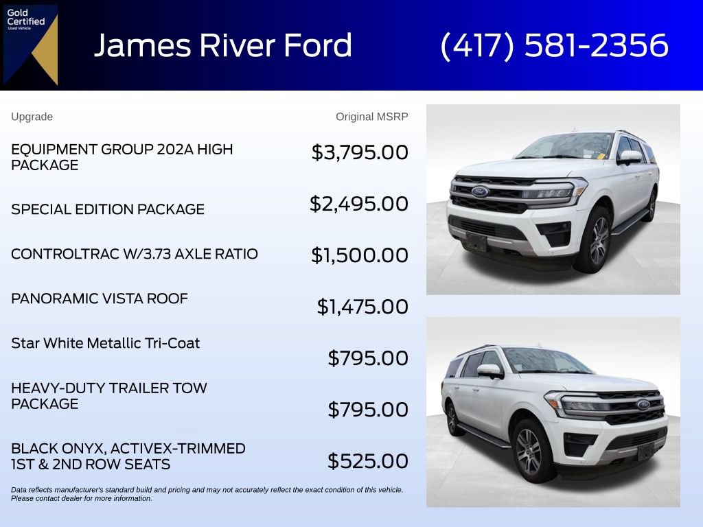 Certified 2022 Ford Expedition Max XLT AWD/4WD image 6