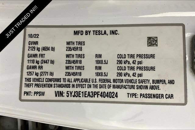Used 2023 Tesla Model 3 Standard Range image 31