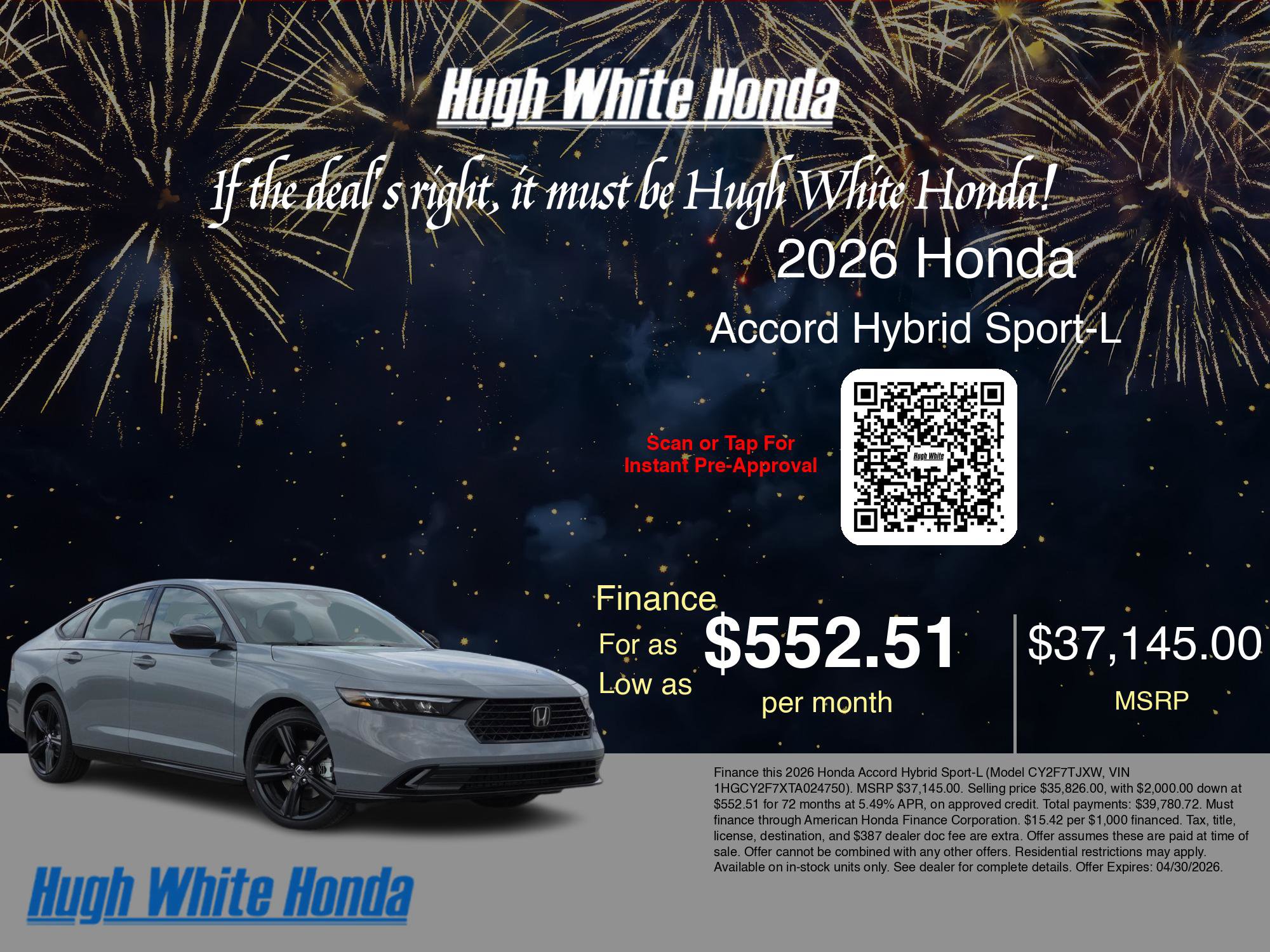 New 2026 Honda Accord Sport image 7