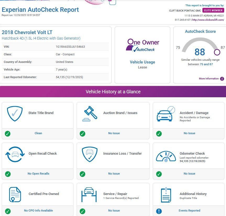 Used 2018 Chevrolet Volt LT image 3