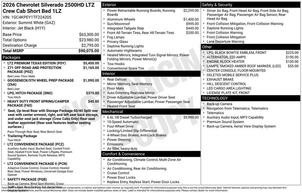 Certified 2026 Chevrolet Silverado 2500 LTZ w/ LTZ Premium Texas Edition AWD/4WD image 43