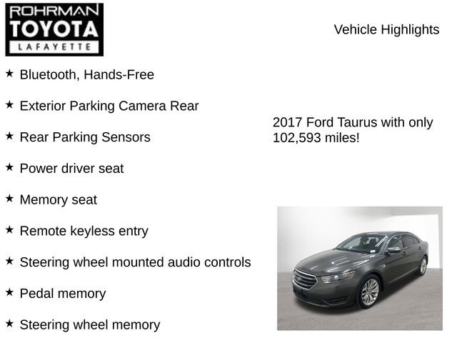 Used 2017 Ford Taurus Limited FWD image 7