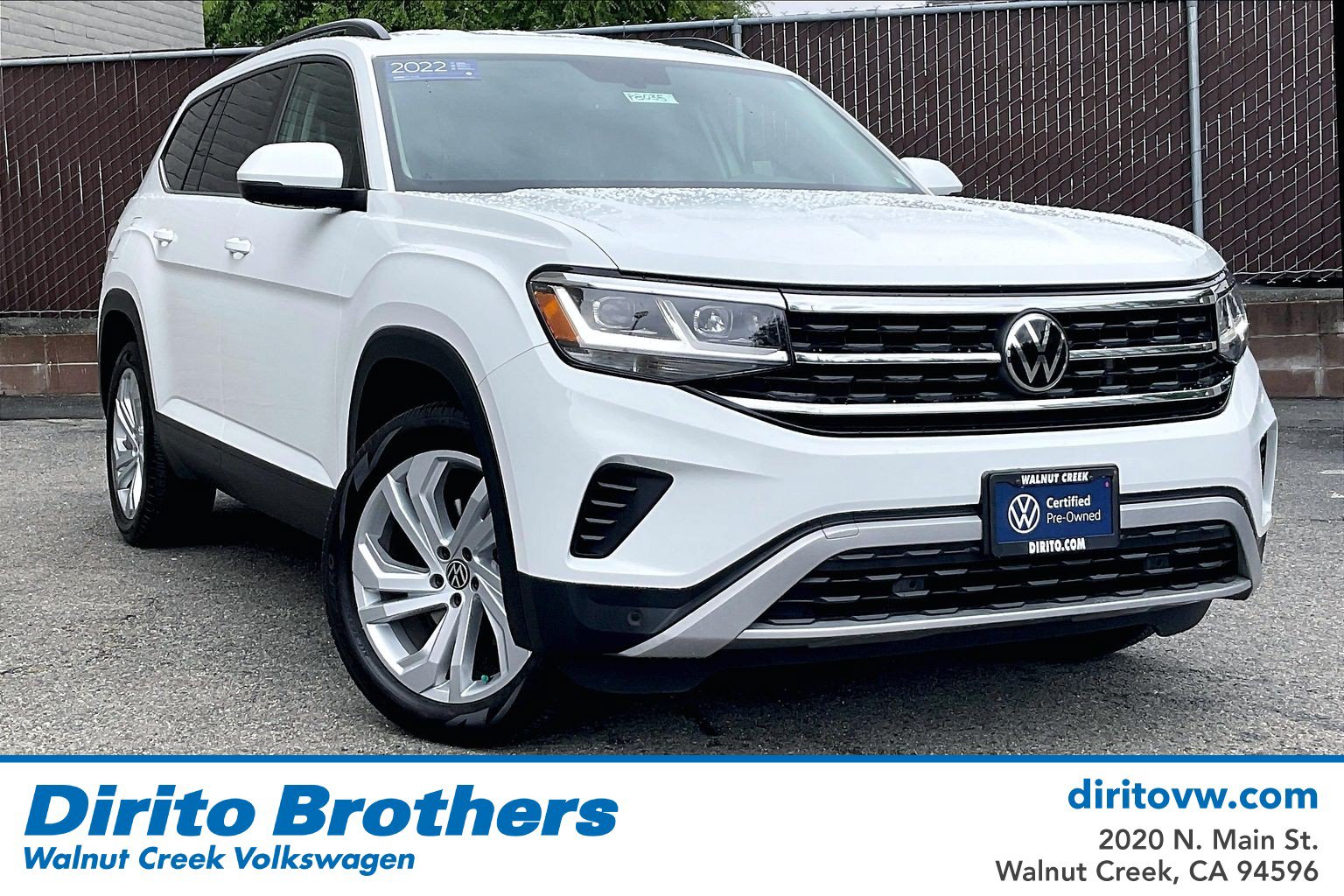 Certified 2022 Volkswagen Atlas SE FWD image 1