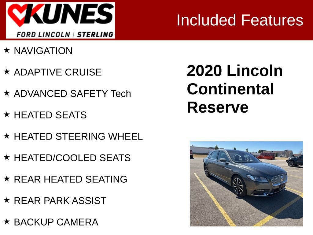 Used 2020 Lincoln Continental Reserve image 2