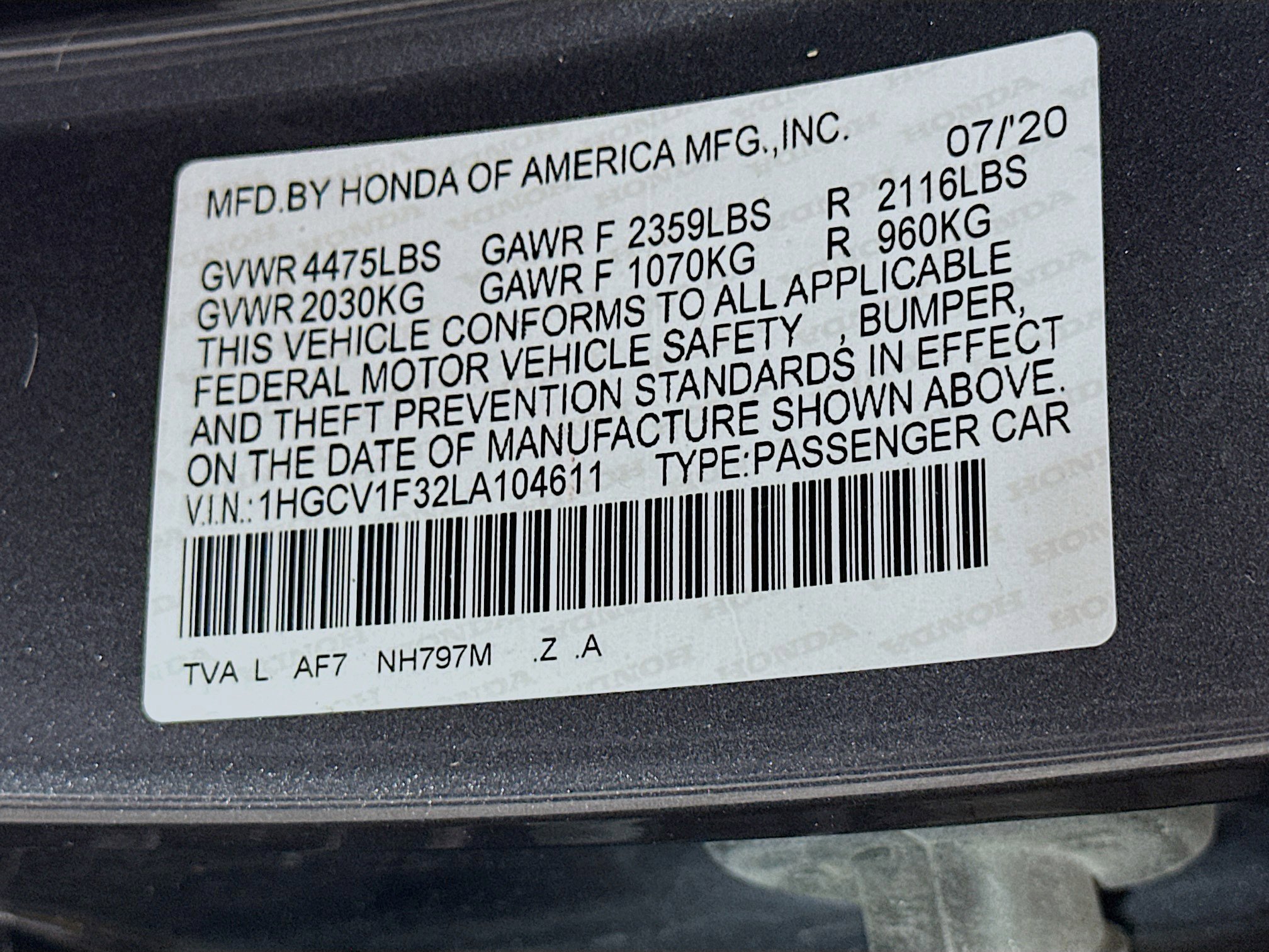 Used 2020 Honda Accord Sport image 12