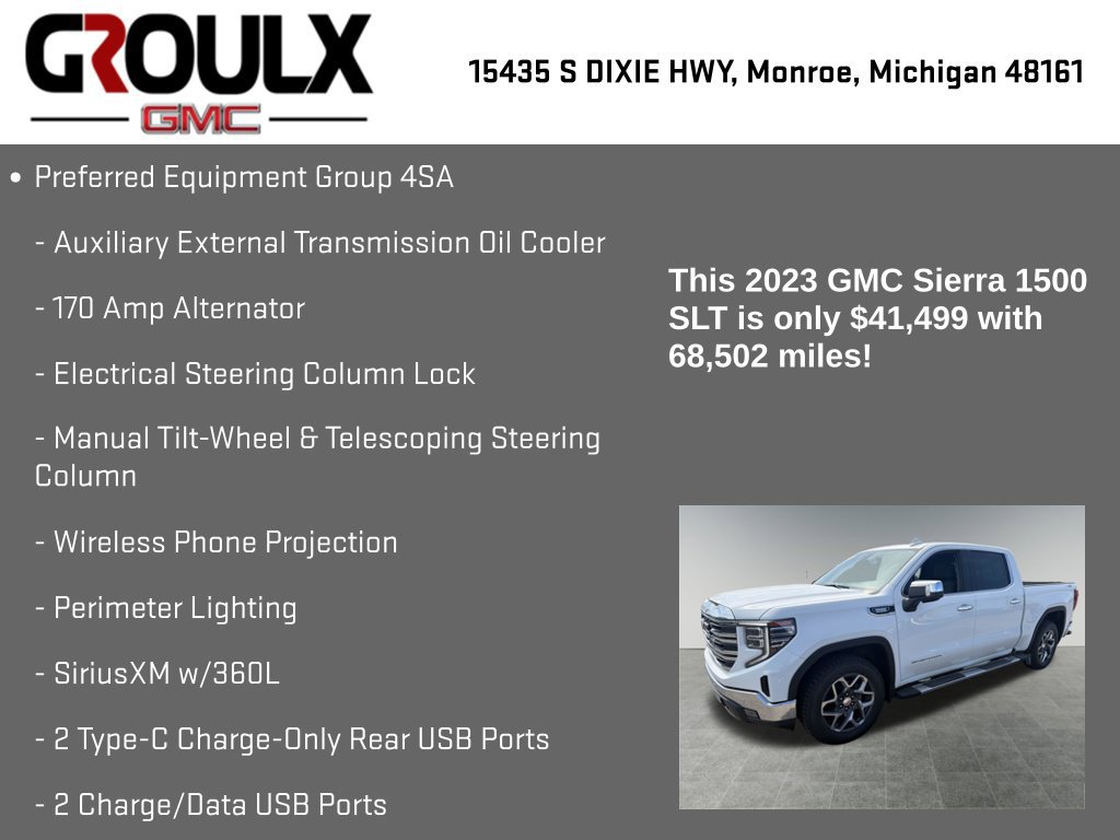 Used 2023 GMC Sierra 1500 SLT w/ SLT Premium Plus Package AWD/4WD image 22